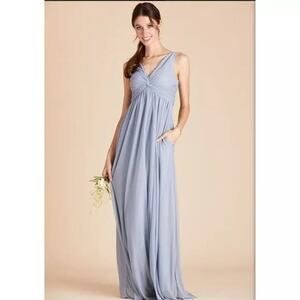 NEW Birdy Grey Lianna Bridesmaid Wedding Dress Dusty Blue Size Medium M